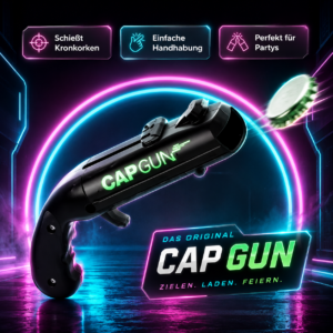 Capgun - 5 米射程的瓶盖枪、开瓶器、啤酒开瓶器、啤酒瓶盖枪
